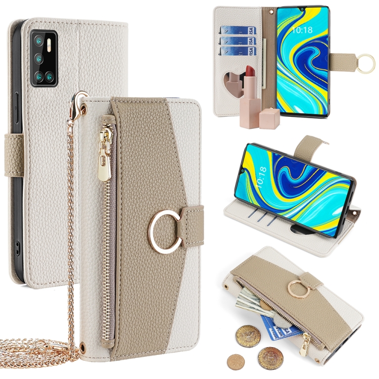 

For Cubot P40 Crossbody Litchi Texture Leather Phone Case(White)