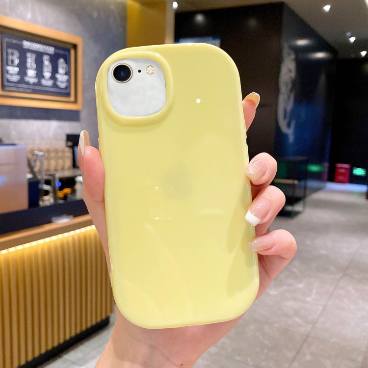 

For iPhone SE 2022 / SE 2020 Glossy Soap Shape TPU Phone Case(Yellow)