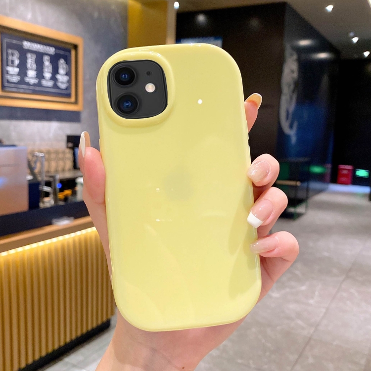 

For iPhone 11 Glossy Soap Shape TPU Phone Case(Yellow)