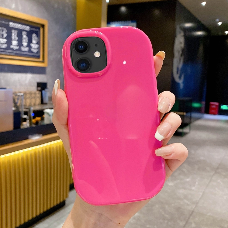 

For iPhone 11 Glossy Soap Shape TPU Phone Case(Rose Red)
