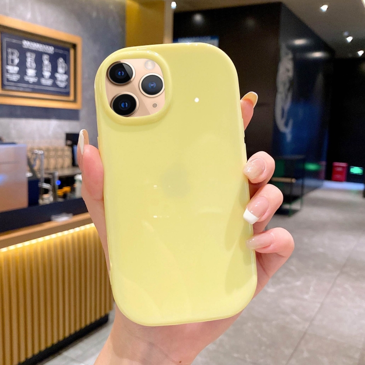

For iPhone 11 Pro Glossy Soap Shape TPU Phone Case(Yellow)