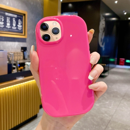 

For iPhone 11 Pro Glossy Soap Shape TPU Phone Case(Rose Red)
