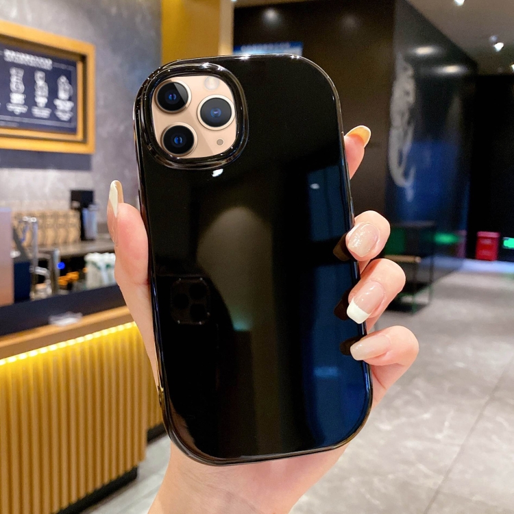 

For iPhone 11 Pro Max Glossy Soap Shape TPU Phone Case(Black)