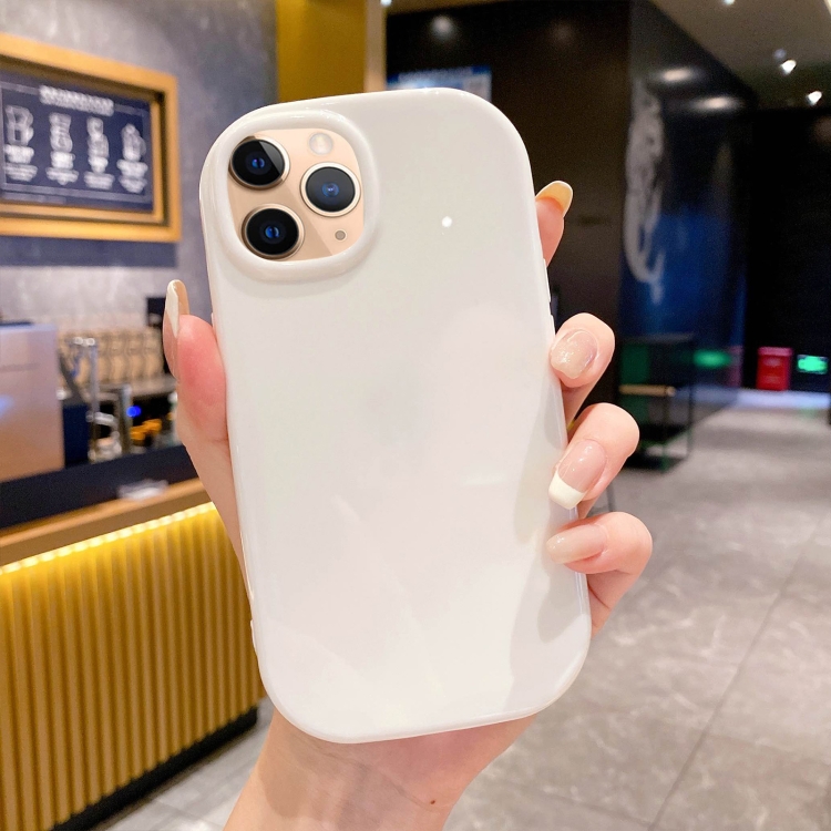 

For iPhone 11 Pro Max Glossy Soap Shape TPU Phone Case(White)