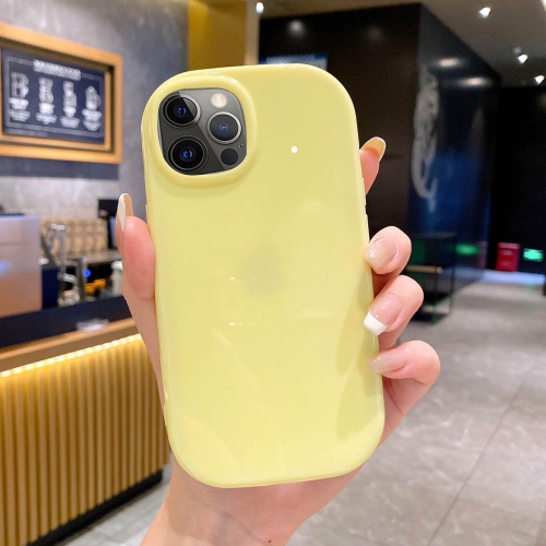 

For iPhone 12 Pro Glossy Soap Shape TPU Phone Case(Yellow)
