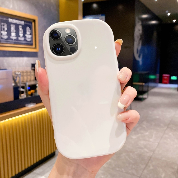

For iPhone 15 Pro Glossy Soap Shape TPU Phone Case(White)