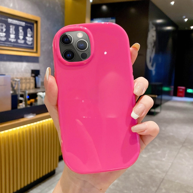 

For iPhone 15 Pro Glossy Soap Shape TPU Phone Case(Rose Red)