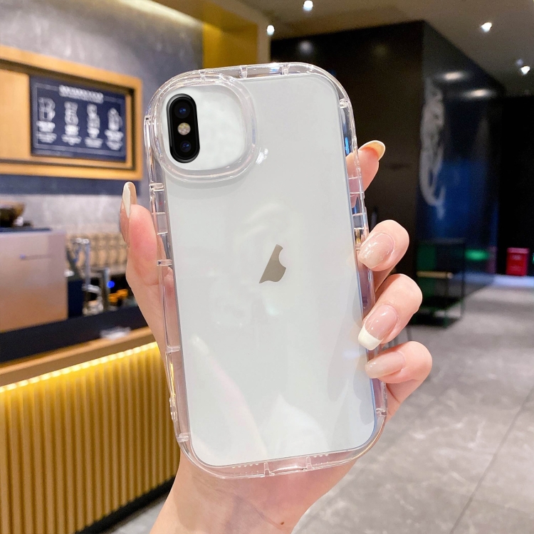 

For iPhone XS Max Glossy Soap Shape TPU Phone Case(Transparent)