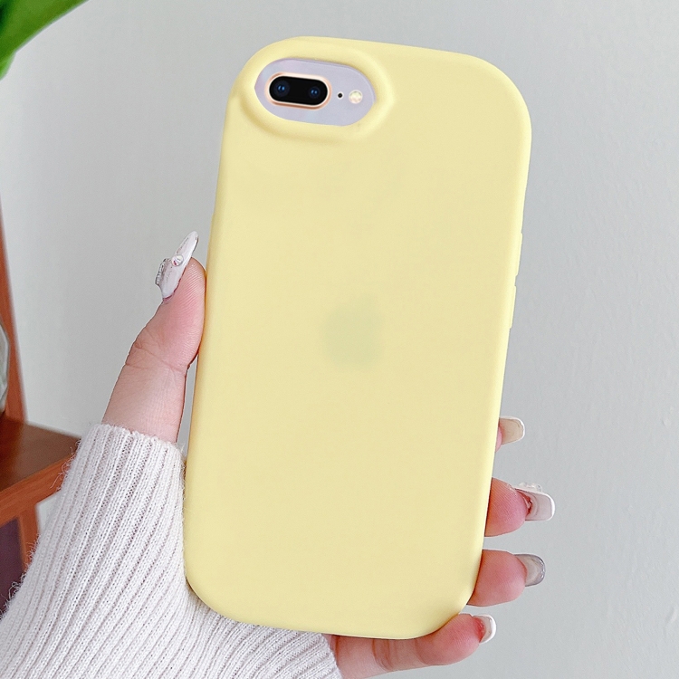

For iPhone 8 Plus / 7 Plus Frosted Soap Shape TPU Phone Case(Yellow)