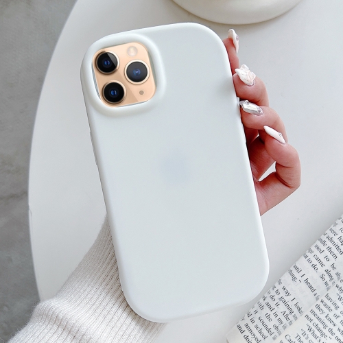 

For iPhone 11 Pro Frosted Soap Shape TPU Phone Case(White)