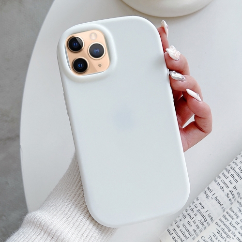 For iPhone 11 Pro Frosted Soap Shape TPU Phone Case(White)