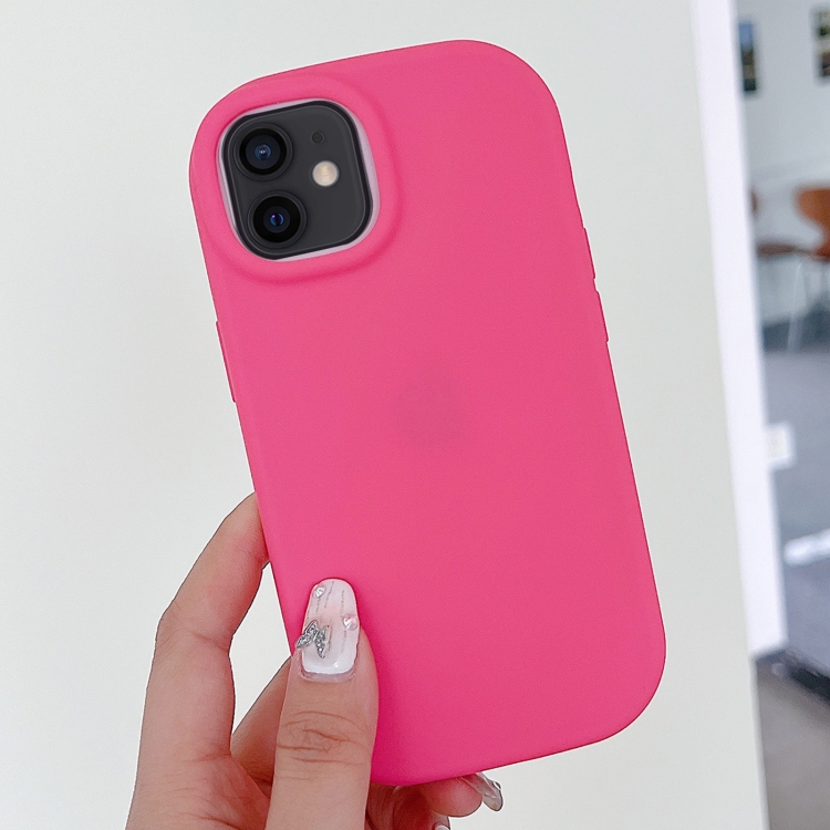 

For iPhone 12 Frosted Soap Shape TPU Phone Case(Rose Red)