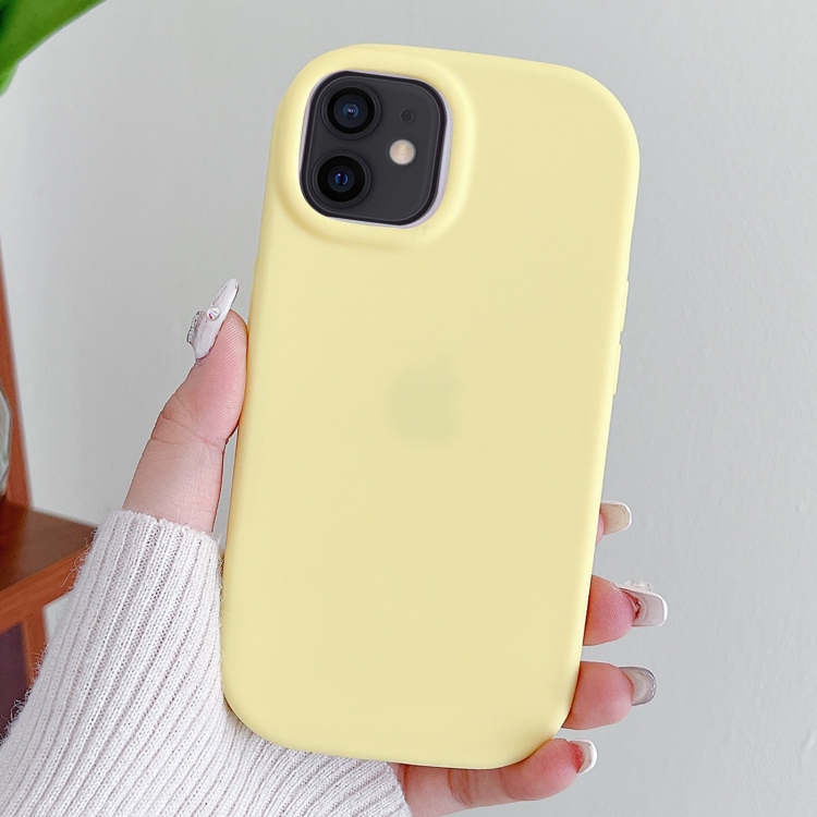 

For iPhone 12 Frosted Soap Shape TPU Phone Case(Yellow)