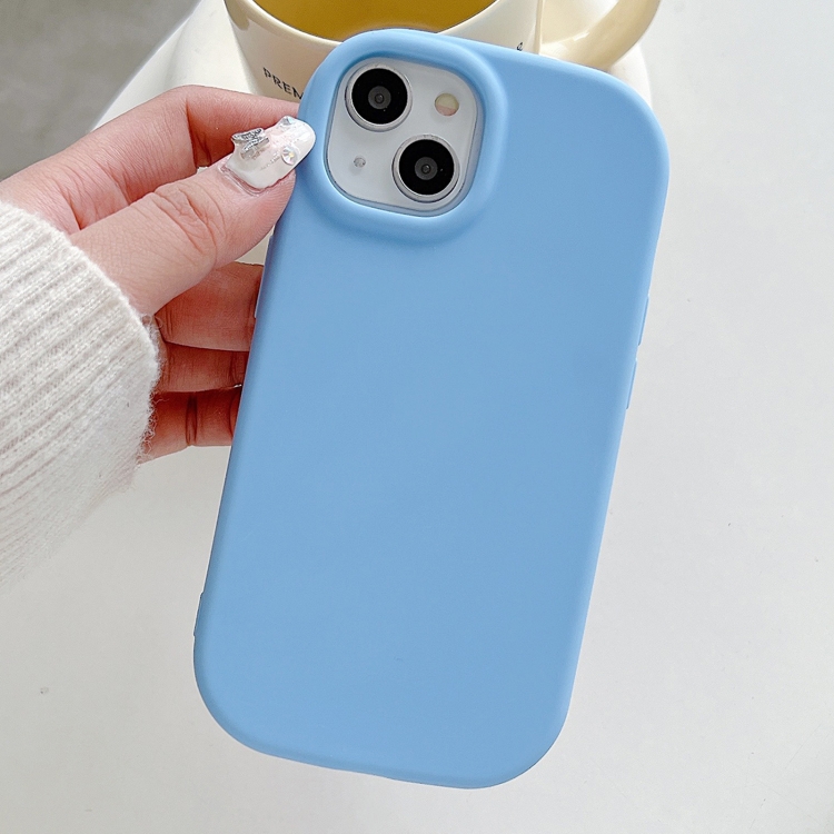 

For iPhone 14 Frosted Soap Shape TPU Phone Case(Blue)
