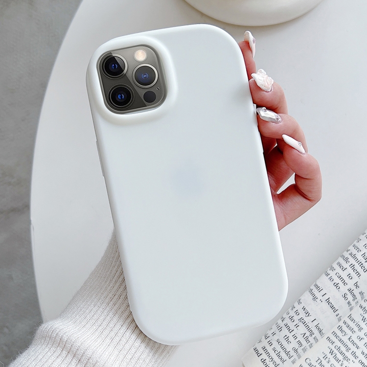 

For iPhone 14 Pro Max Frosted Soap Shape TPU Phone Case(White)