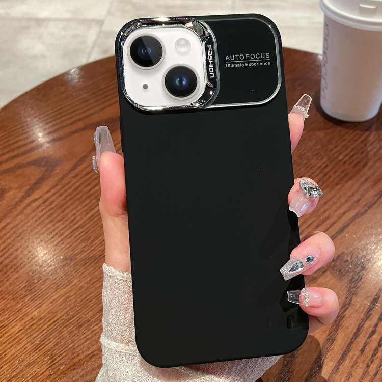 

For iPhone 14 Skin Feel PC Liquid Silicone Phone Case(Black)