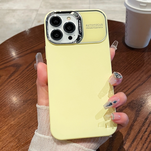 

For iPhone 14 Pro Skin Feel PC Liquid Silicone Phone Case(Yellow)