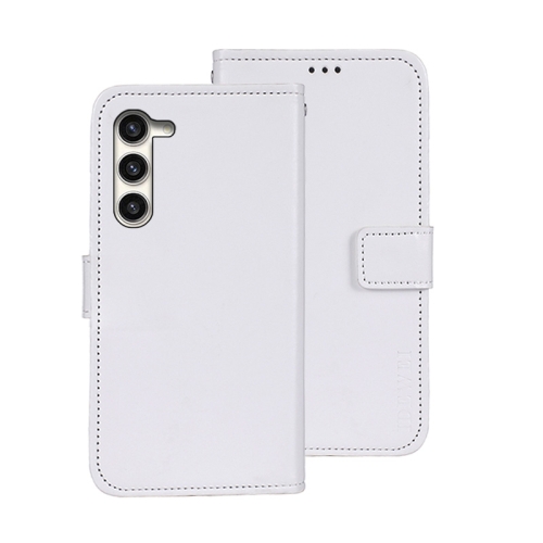 

For Samsung Galaxy S24+ 5G idewei Crazy Horse Texture Leather Phone Case(White)