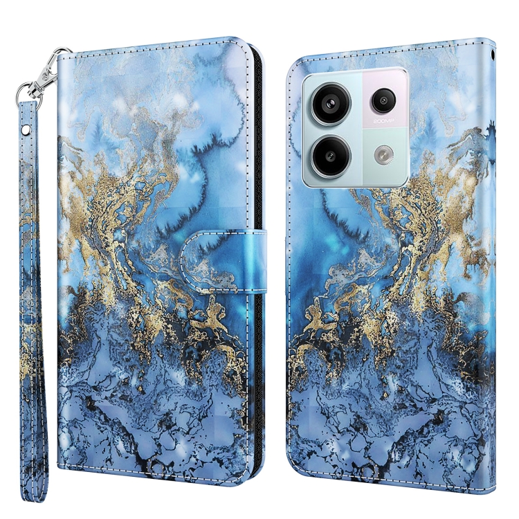 

For Xiaomi Redmi Note 13 Pro 5G 3D Painting Pattern Flip Leather Phone Case(Milky Way)