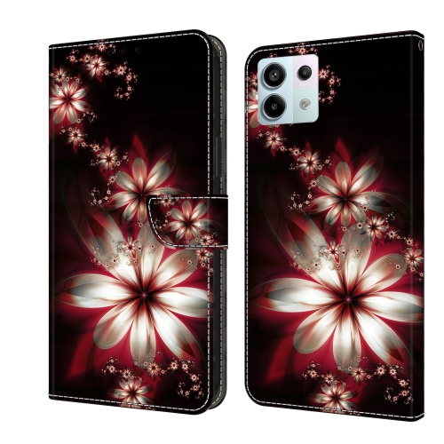 

For Xiaomi Redmi Note 13 Pro 5G Crystal 3D Shockproof Protective Leather Phone Case(Fantastic Flower)