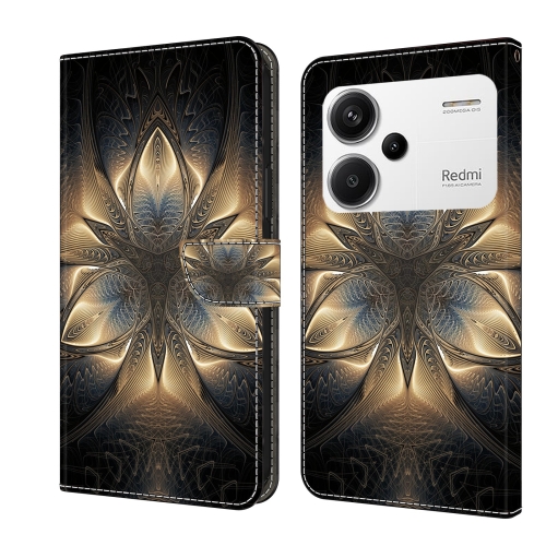 

For Xiaomi Redmi Note 13 Pro+ Crystal 3D Shockproof Protective Leather Phone Case(Luminous Building)