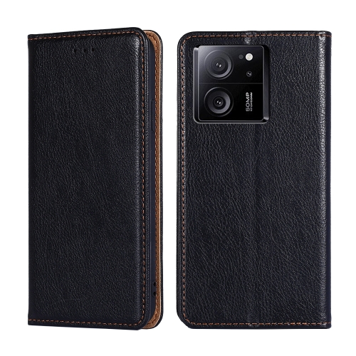 

For Xiaomi Redmi K60 Ultra Gloss Oil Solid Color Magnetic Leather Phone Case(Black)