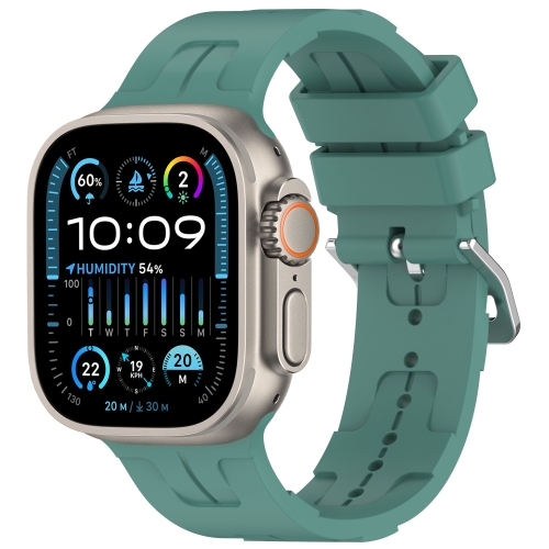 Para Apple Watch Ultra 2 49 mm H Correa de reloj con hebilla de escalera de