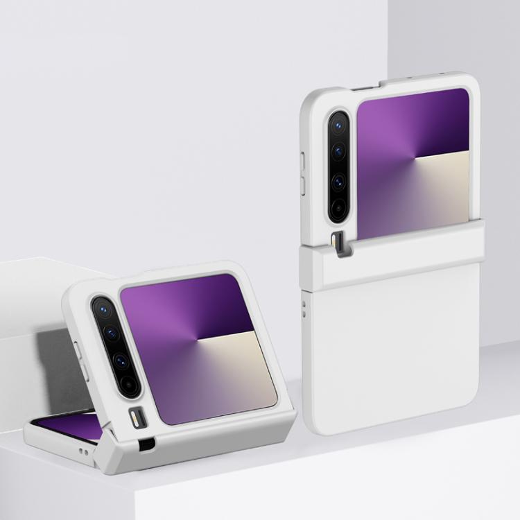 

For Huawei Pura X Three-stage Hinge Skin Feel PC Phone Case(White)