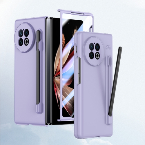 

For vivo X Fold2 Integrated Skin Feel PC Phone Case with Pen / Pen Box(Purple)