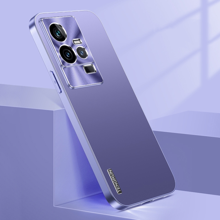 

For vivo iQOO 11 Streamer Series Micro Frosted Metal Paint PC Phone Case(Dark Purple)