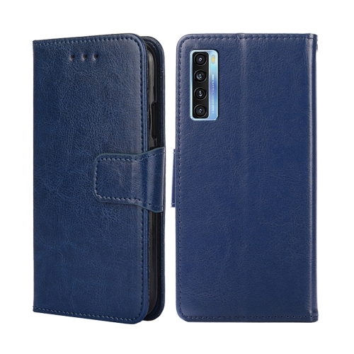 

For TCL 20s / 20 5G / 20L / 20L+ Crystal Texture Leather Phone Case(Royal Blue)