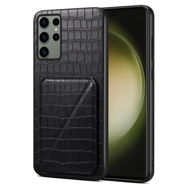 For Samsung Galaxy S23 Ultra 5G Denior Imitation Crocodile Leather