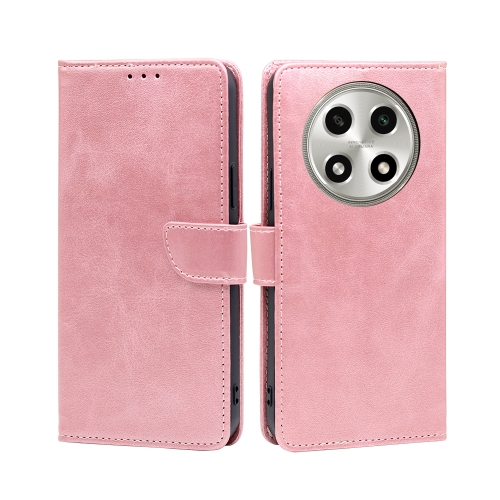 

For OPPO A2 Pro 5G Calf Texture Buckle Flip Leather Phone Case(Rose Gold)