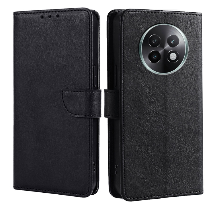 

For Realme 13 Pro 5G Calf Texture Buckle Flip Leather Phone Case(Black)
