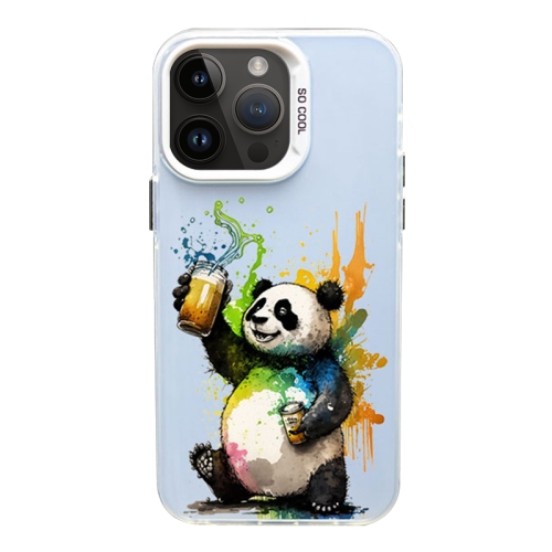 

For iPhone 14 Pro Color Ink Frosted PC+TPU Phone Case(Toast Panda)
