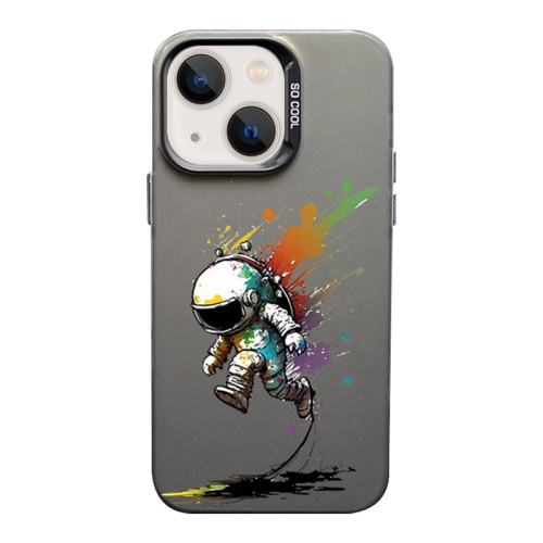 

For iPhone 13 Color Ink Frosted PC+TPU Phone Case(Running Astronaut)