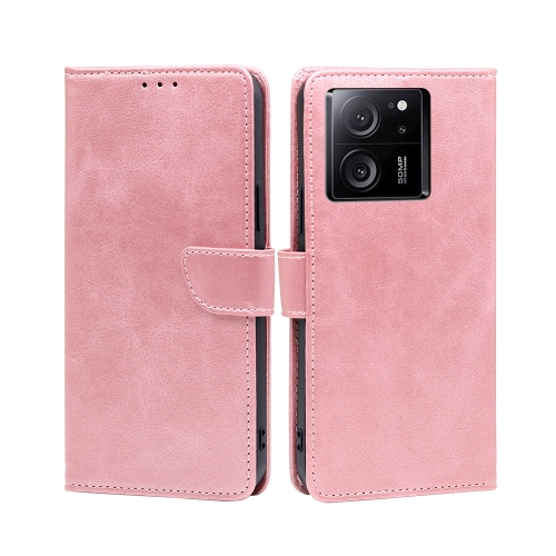 

For Xiaomi Redmi K60 Ultra Calf Texture Buckle Flip Leather Phone Case(Rose Gold)