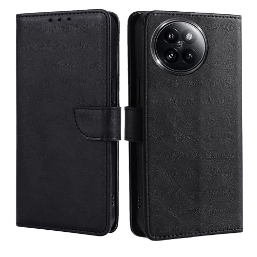 

For Xiaomi Civi 4 Pro Calf Texture Buckle Flip Leather Phone Case(Black)