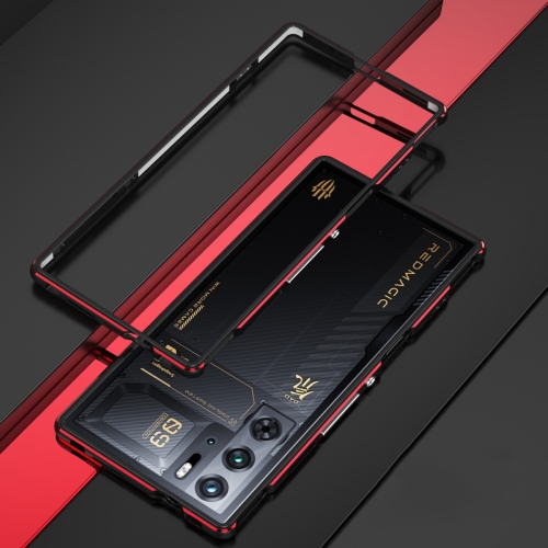 For ZTE nubia Red Magic 9 8s 8 Pro+ Metal Bumper Frame Tempered Glass Back  case
