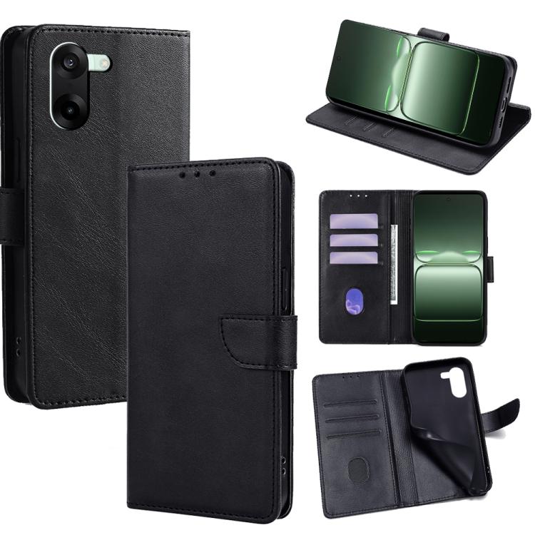 

For OnePlus Ace 5 Racing / Nord CE5 Calf Texture Buckle Flip Leather Phone Case(Black)