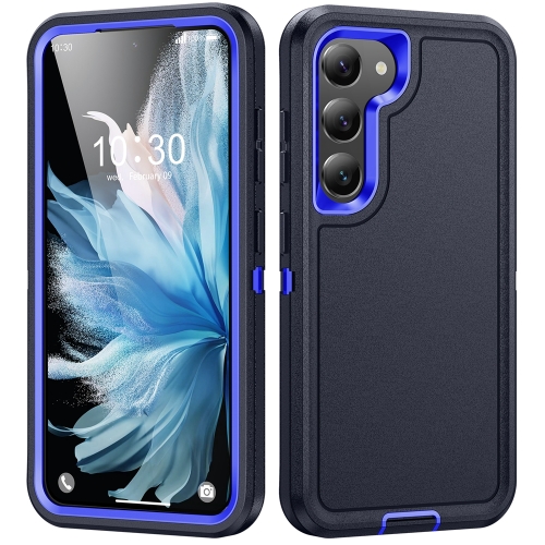 

For Samsung Galaxy S24+ 5G Life Waterproof Rugged Phone Case(Dark Blue + Royal Blue)