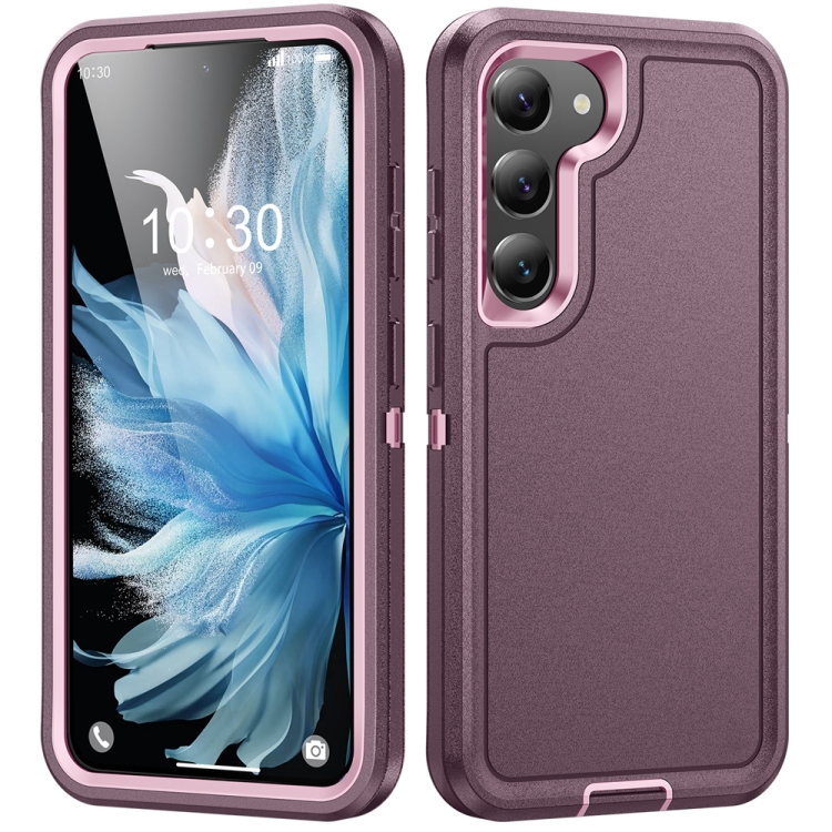 

For Samsung Galaxy S24+ 5G / S25+ 5G Life Waterproof Rugged Phone Case(Purple + Pink)