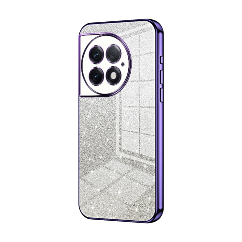 

For OnePlus Ace 2 Pro Gradient Glitter Powder Electroplated Phone Case(Purple)
