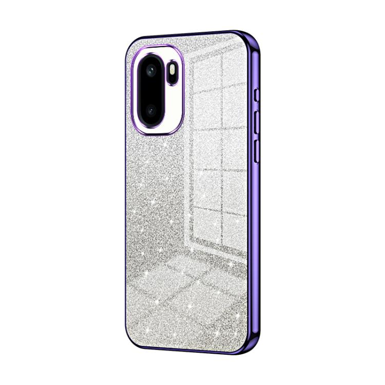 

For OnePlus Ace 6 / Ace 6T / 15R Gradient Glitter Powder Electroplated Phone Case(Purple)