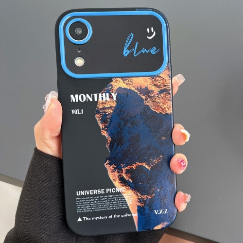 

For iPhone XR Scenery Pattern Large Window TPU Phone Case(Snow Mountain Sunrise)