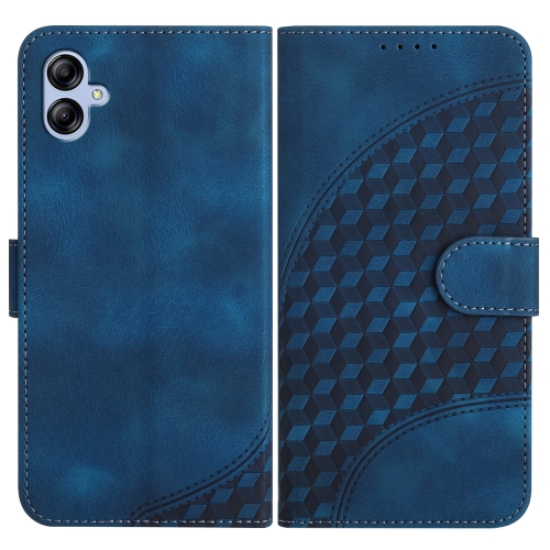 

For Samsung Galaxy A04e YX0060 Elephant Head Embossed Phone Leather Case with Lanyard(Royal Blue)