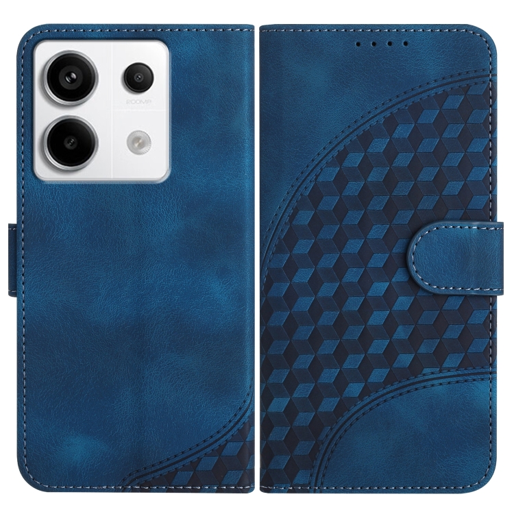 

For Xiaomi Redmi Note 13 Pro 5G YX0060 Elephant Head Embossed Phone Leather Case with Lanyard(Royal Blue)