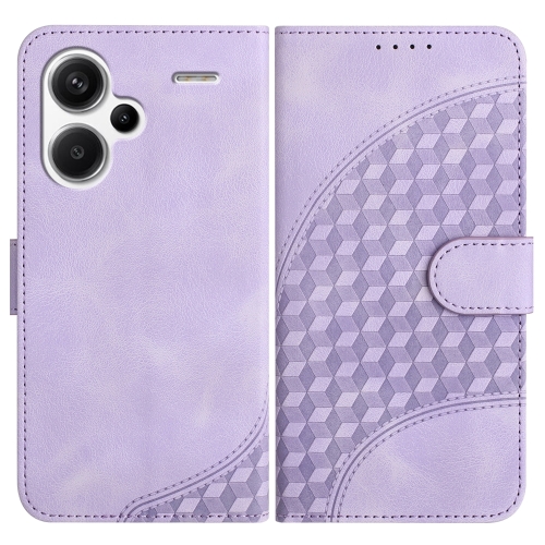 

For Xiaomi Redmi Note 13 Pro+ 5G YX0060 Elephant Head Embossed Phone Leather Case with Lanyard(Light Purple)
