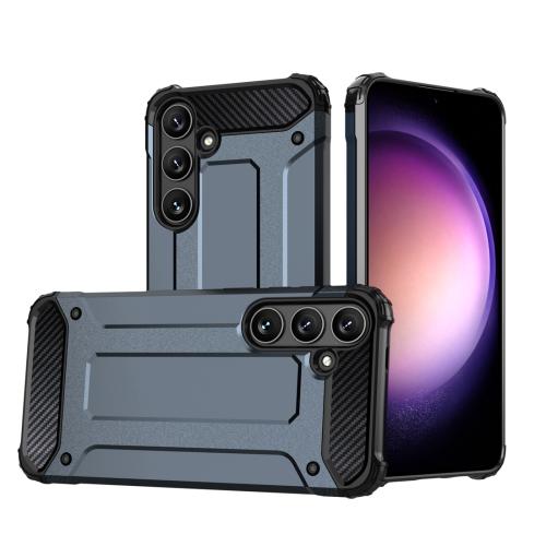 

For Samsung Galaxy S25+ 5G Magic Armor TPU Hybrid PC Phone Case(Navy Blue)