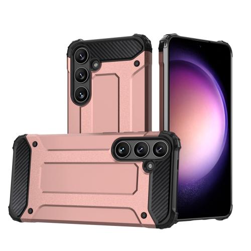 

For Samsung Galaxy S25+ 5G Magic Armor TPU Hybrid PC Phone Case(Rose Gold)